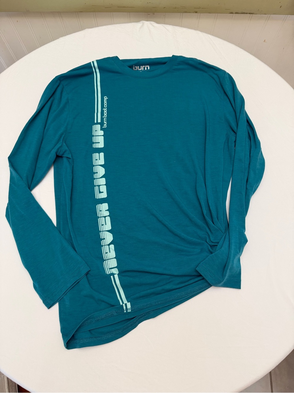 Teal Long-Sleeve Graphic Shirt